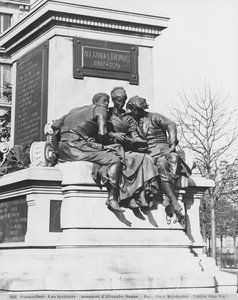 Monumento a Alexandre Dumas Padre, los lectores, 1883 (detalle)
